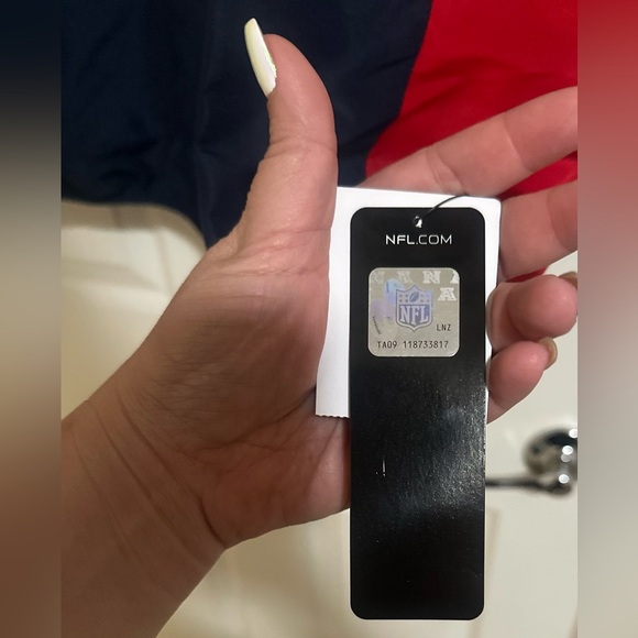 NWT Men’s New England Patriots V Neck Blue Red NFL Logo Sports Jacket. Size XXL. - Picture 2 of 5